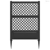 Trellis tüskével Antracitszürke 99 x 6 x 165 cm PP