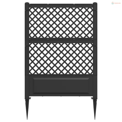 Trellis tüskével Antracitszürke 99 x 6 x 165 cm PP