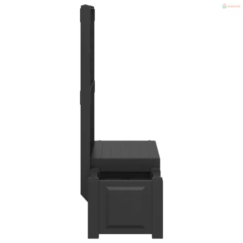 Kerti Pad Kopenhágában Antracitszürke 173 x 49 x 135,5 cm PP