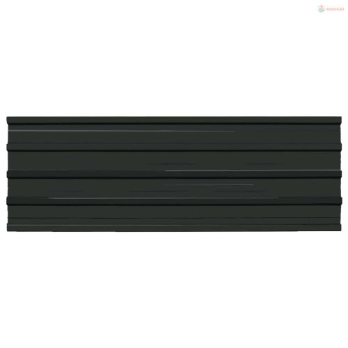 Tetőpanel 12 pcs Antracit 129 x 45 cm Horganyzott acél
