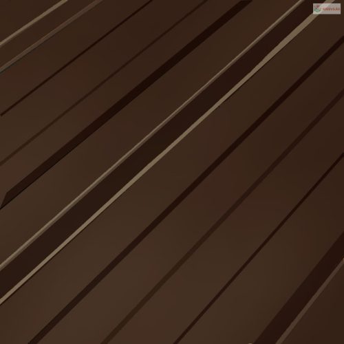 Tetőpanel 12 pcs Barna 129 x 45 cm Horganyzott acél