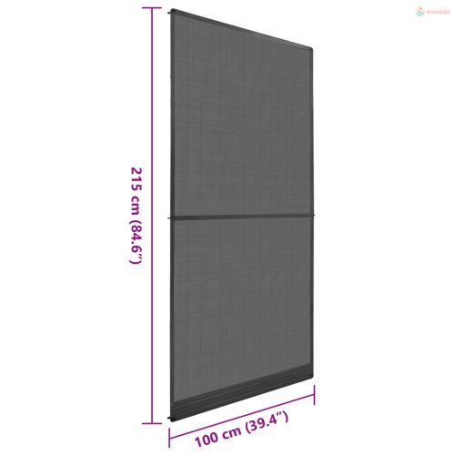 Akkorát Papírból Insect Szűrő Antracit és fekete 100 x 215 cm