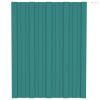 Tetőpanel 12 pcs Zöld 60 x 45 cm Horganyzott acél