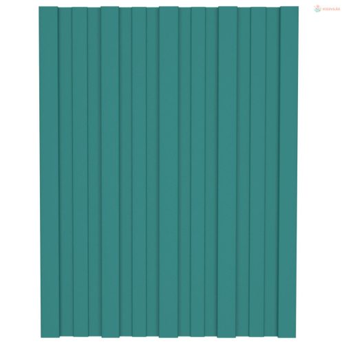 Tetőpanel 12 pcs Zöld 60 x 45 cm Horganyzott acél