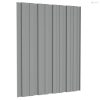 Tetőpanel 12 pcs Szürke 60 x 45 cm Horganyzott acél