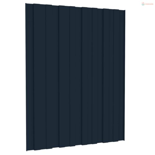Tetőpanel 12 pcs Antracitszürke 60 x 45 cm Horganyzott acél