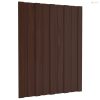 Tetőpanel 36 pcs Barna 60 x 45 cm Horganyzott acél