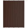 Tetőpanel 36 pcs Barna 60 x 45 cm Horganyzott acél
