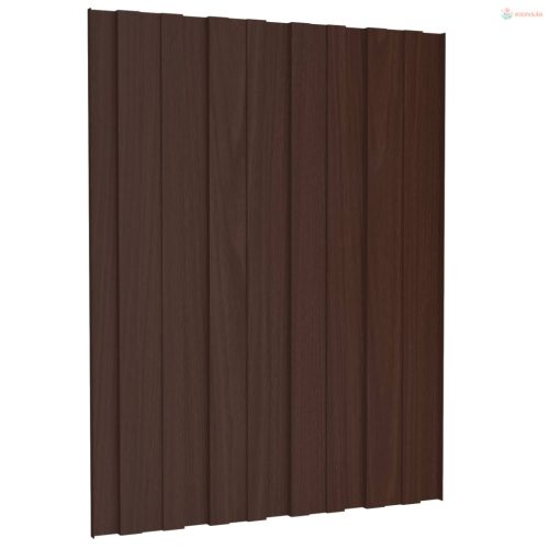 Tetőpanel 36 pcs Barna 60 x 45 cm Horganyzott acél