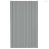 Tetőpanel 12 pcs Szürke 80 x 45 cm Horganyzott acél
