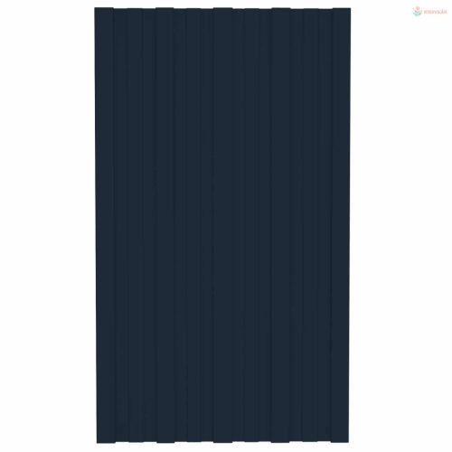 Tetőpanel 12 pcs Antracitszürke 80 x 45 cm Horganyzott acél