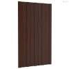 Tetőpanel 12 pcs Barna 80 x 45 cm Horganyzott acél