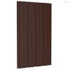 Tetőpanel 12 pcs Barna 80 x 45 cm Horganyzott acél