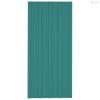 Tetőpanel 12 pcs Zöld 100 x 45 cm Horganyzott acél