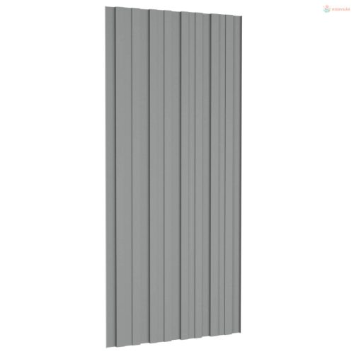 Tetőpanel 36 pcs Szürke 100 x 45 cm Horganyzott acél
