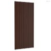 Tetőpanel 36 pcs Barna 100 x 45 cm Horganyzott acél