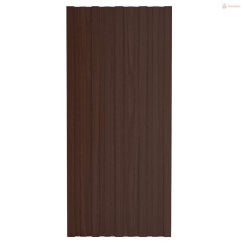Tetőpanel 36 pcs Barna 100 x 45 cm Horganyzott acél