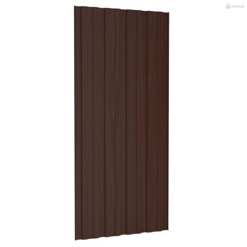 Tetőpanel 36 pcs Barna 100 x 45 cm Horganyzott acél