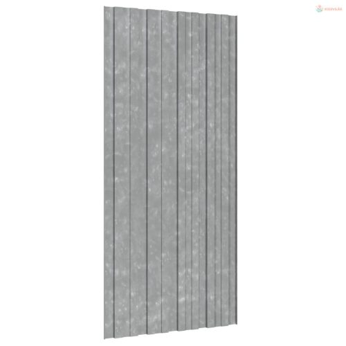 Tetőpanel 12 pcs Ezüst 100 x 45 cm Horganyzott acél