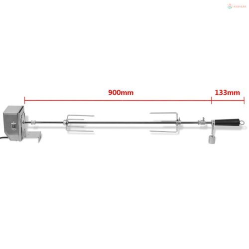 BBQ forgónyárs professzionállis motorral acél 900 mm