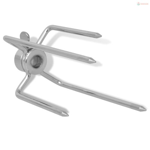 2 db BBQ grillező acél nyárs villa