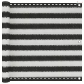 Balkon napellenző HDPE 90x400 cm Antracit és fehér