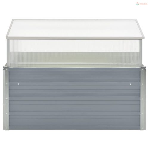 Szürke melegház horganyzott acélból 100 x 100 x 85 cm