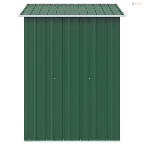 Zöld fém kerti fészer 204 x 132 x 186 cm