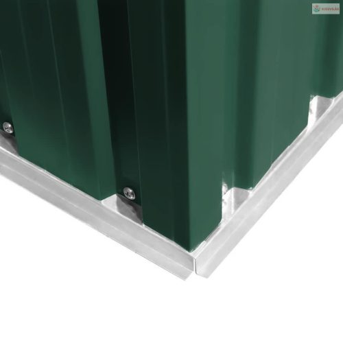 Zöld fém kerti fészer 204 x 132 x 186 cm