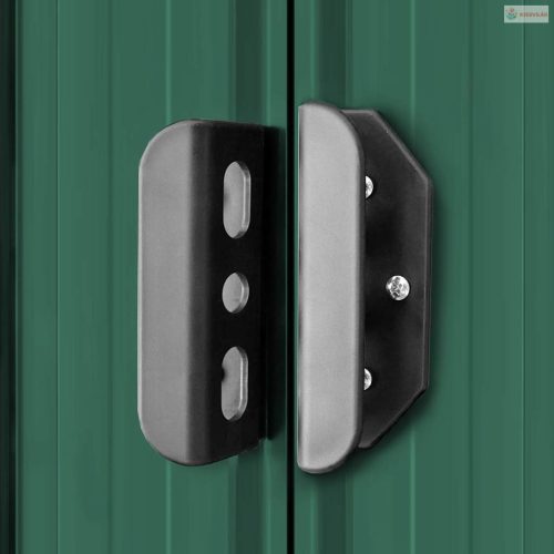 Zöld fém kerti fészer 204 x 132 x 186 cm