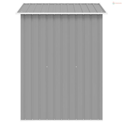 Szürke fém kerti fészer 204 x 132 x 186 cm