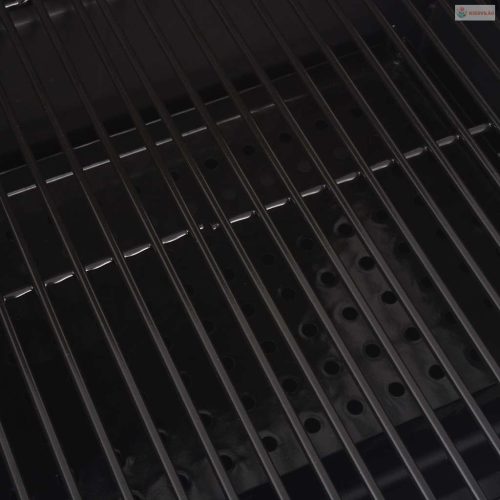 BBQ fekete faszén grillsütő polccal