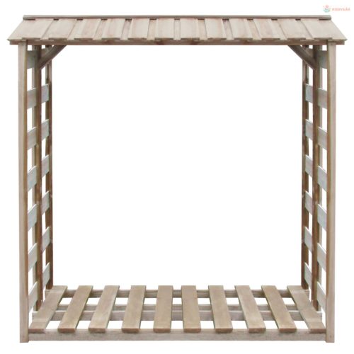 Impregnált fenyőfa tűzifatároló 150 x 90 x 176 cm