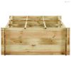 Impregnált fenyőfa kerti magasított zöldségágy 197x100x40 cm