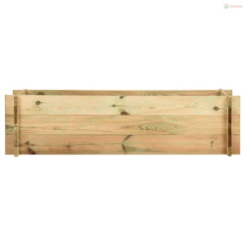 Impregnált fenyőfa emelt kerti zöldségágyás 120 cm