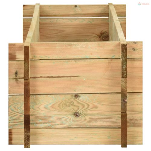 Impregnált fenyőfa emelt kerti zöldségágyás 120 cm