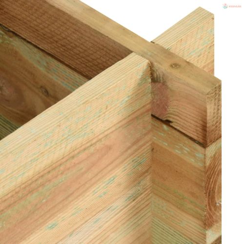 Impregnált fenyőfa emelt kerti zöldségágyás 120 cm