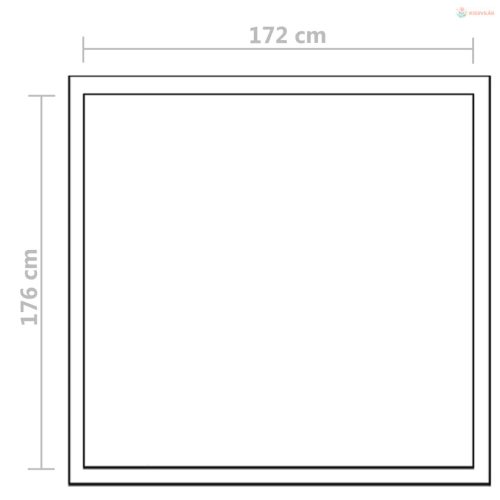 Megerősített alumínium melegház 3,46 m²
