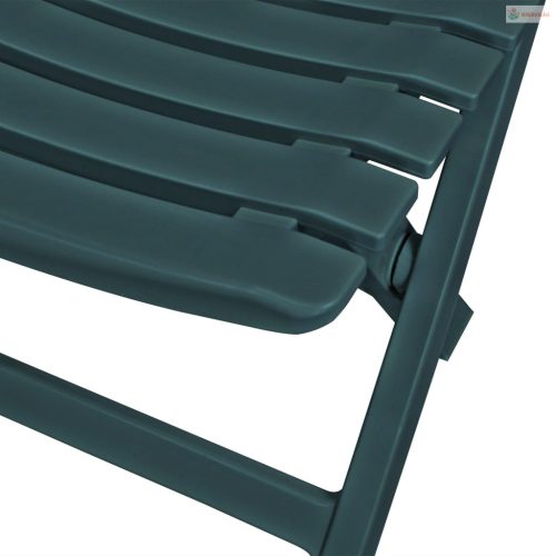 3 darabos zöld összecsukható műanyag bisztrószett