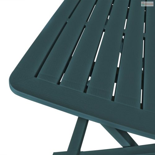 3 darabos zöld összecsukható műanyag bisztrószett