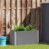 Szürke WPC kerti magaságyás 100 x 50 x 54 cm