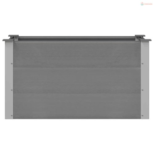 Szürke WPC kerti magaságyás 100 x 50 x 54 cm