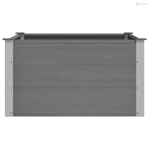 Szürke WPC kerti magaságyás 100 x 100 x 54 cm