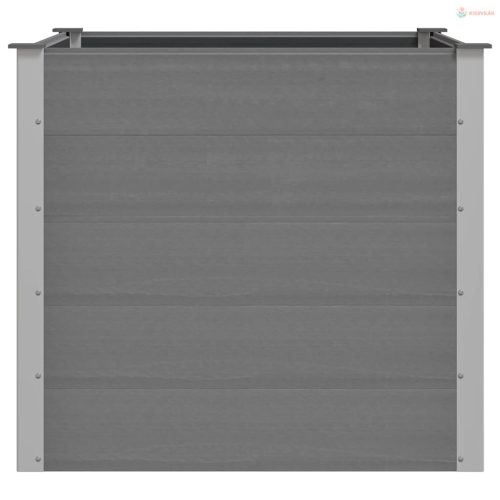 Szürke WPC kerti magaságyás 100 x 100 x 91 cm