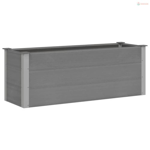 Szürke WPC kerti magaságyás 150 x 50 x 54 cm