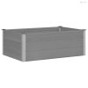 Szürke WPC kerti magaságyás 150 x 100 x 54 cm