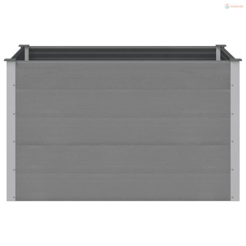 Szürke WPC kerti magaságyás 150 x 100 x 91 cm