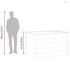 Szürke WPC kerti magaságyás 150 x 100 x 91 cm