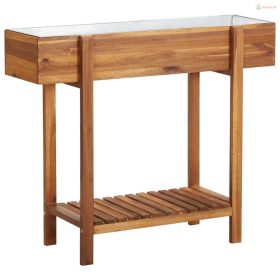 Tömör akácfa és cink kerti magaságyás