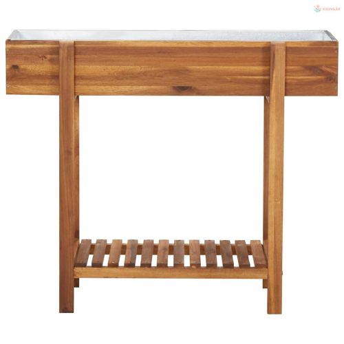 Tömör akácfa és cink kerti magaságyás